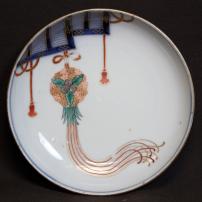 房飾り図染付小皿　/2143