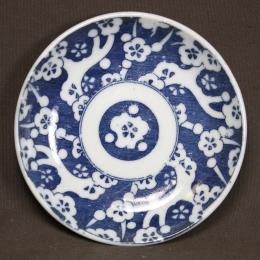 梅図印判小皿　/2151