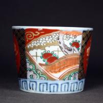 赤絵染付蕎麦猪口　/318