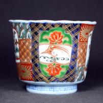 赤絵染付向付　/320