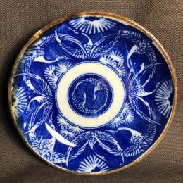 鶴尽くし印判小皿　/1320
