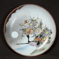 菊図染付豆皿　/481