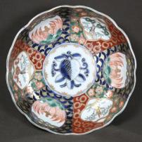 松竹梅に亀図染付なます皿　/765