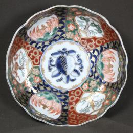 松竹梅に亀図染付なます皿　/765