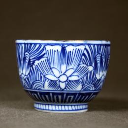 麒麟図線描き染付小向付　/322