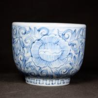 染付線描き向付　/327