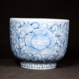 染付線描き向付　/327