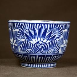 麒麟図染付線描き向付　/328