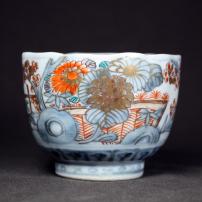 赤絵染付向付　/330