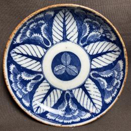 菊図印判小皿　/2072