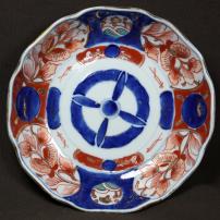 花に千鳥図染付なます皿　/766