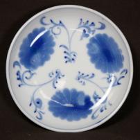 小菊図染付小皿　/2156