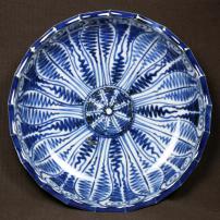 古伊万里よろけ紋染付なます皿　/773