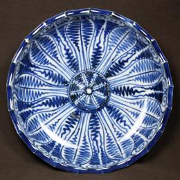 古伊万里よろけ紋染付なます皿　/773