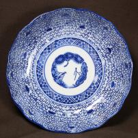 微塵唐草図印判なます皿　/774