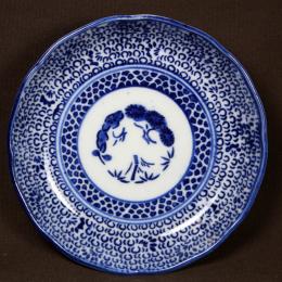 微塵唐草図印判小皿　/2163