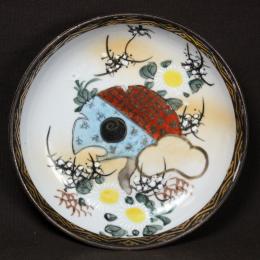 九谷焼染付小皿　/2164