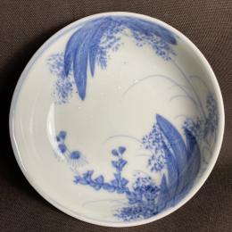 草花図染付小皿　/1354