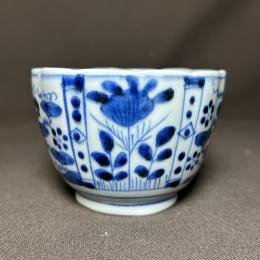 芙蓉手図染付蕎麦猪口　/290