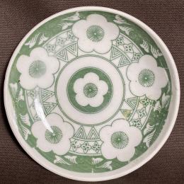 梅図印判小皿　/1592