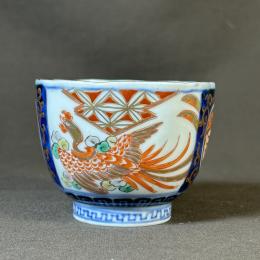 桐に鳳凰図染付向付　/292