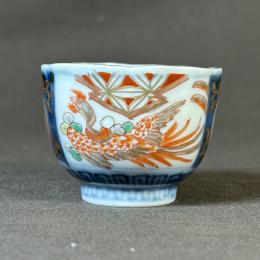 桐に鳳凰図染付小向付　/300
