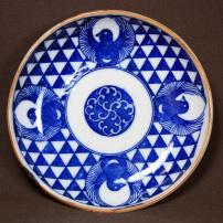 鳩図印判小皿　2190