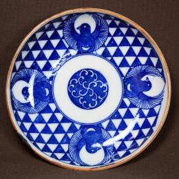 鳩図印判小皿　2190