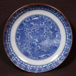 魚図印判小皿　/2091