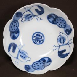 瓢箪に寿図染付小鉢　/354