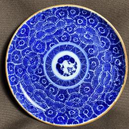 牡丹図印判小皿　/1615