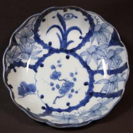 古伊万里松竹梅図染付なます皿　/721