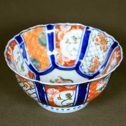 花図赤絵染付丼鉢　/204