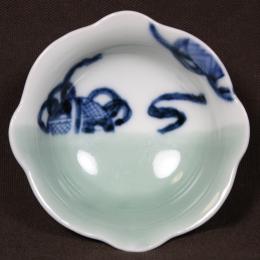 手毬図染付豆皿　/465