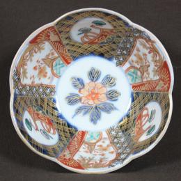 牡丹に松竹梅図染付小鉢　/357