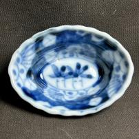 紫陽花図染付豆皿　/435