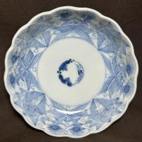 古伊万里染付線描きなます皿　/592