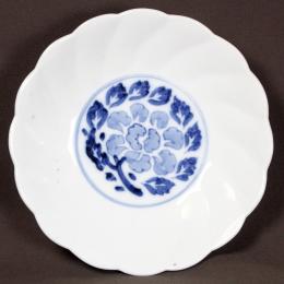 輪花染付なます皿　/738