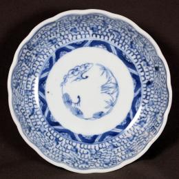 古伊万里微塵唐草図染付なます皿　/742