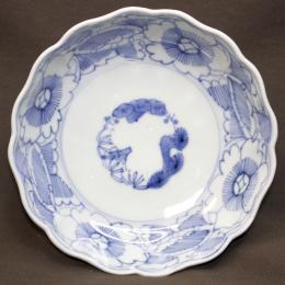 染付線描きなます皿　/746