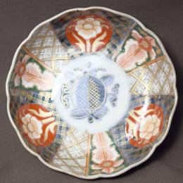 花図赤絵染付なます皿　/748