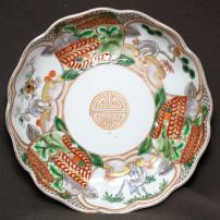 松竹梅図染付なます皿　/752