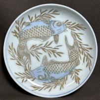 鯉図印判小皿　/1854